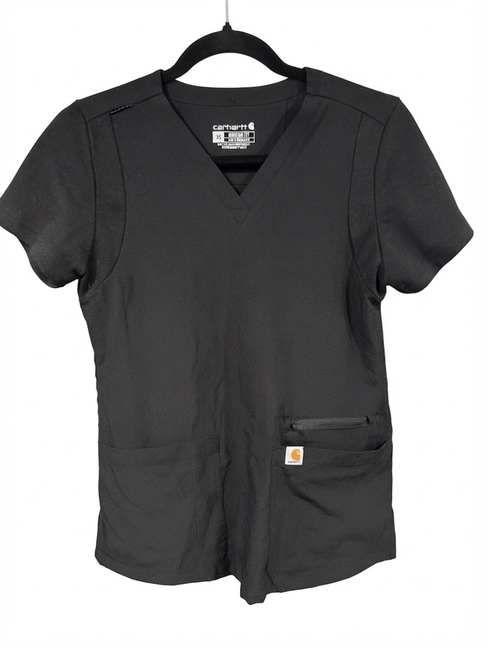 Carhartt Women's Black Scrub Top XS Style C13210